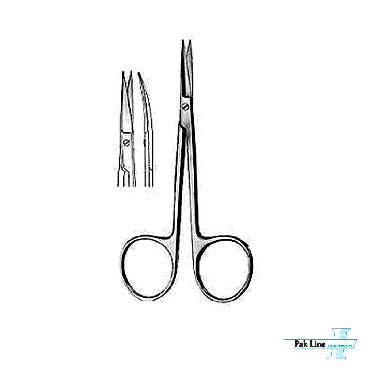Iris Scissors Extra Flat Blades - Art # PLI-2906 - Pak Line Industries