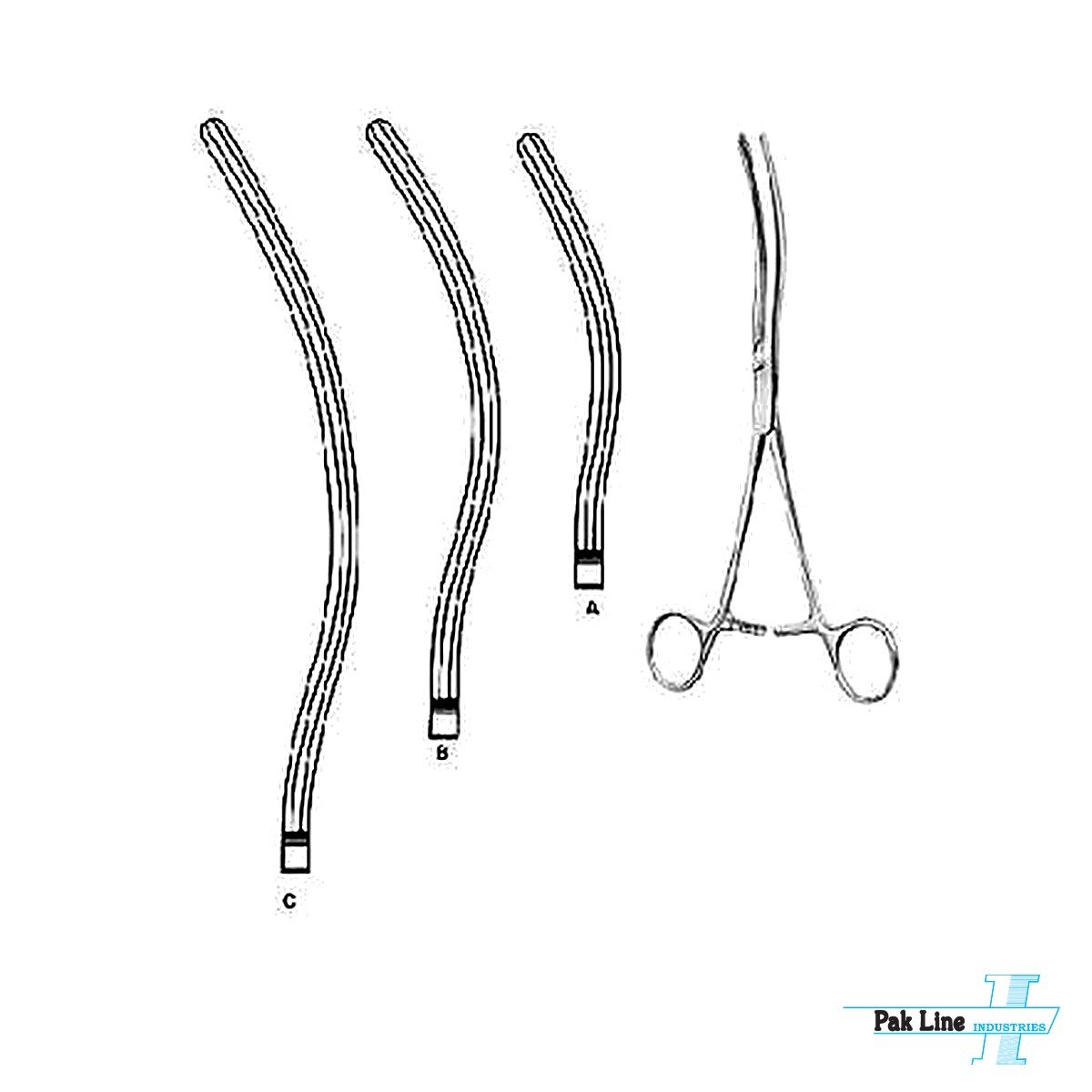 Kocher Intestinal Clamp - Art # PLI-3826 - Pak Line Industries